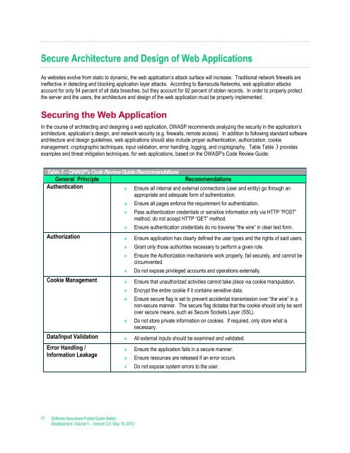 Architecture and Design Considerations - Build Security In - US-CERT