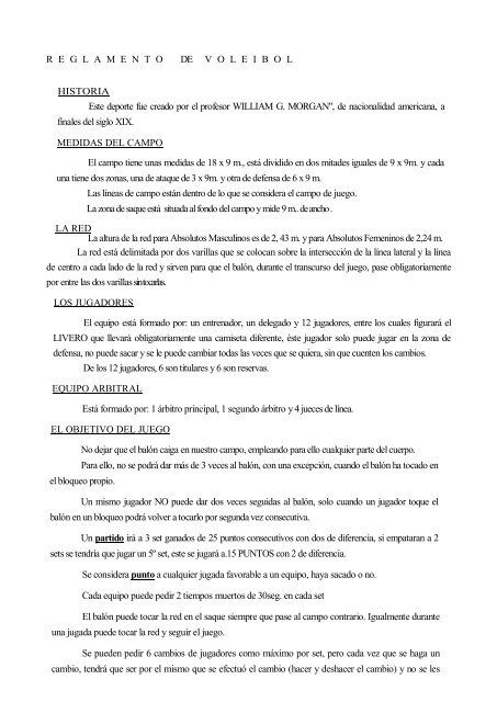 Las reglas oficiales del voleibol