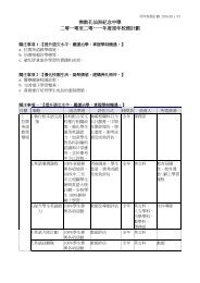 佛教孔仙洲紀念中學二零一零至二零一一年度周年校務計劃