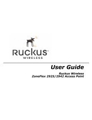 Ruckus Wireless ZF2925 and ZF2942 APs User Guide
