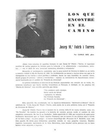 Josep M." Folcli Ã­ Torres - Raco