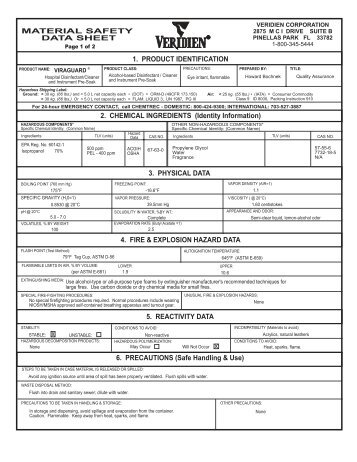 ViraGuard, Disinfectant: Pre-Soak - Southland Medical Corporation