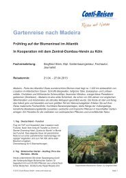 Gartenreise nach Madeira - Rundreisen bei Reiseservice.de