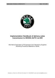 1. EDI at SKODA AUTO - Skodette