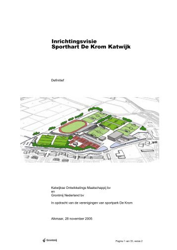 Definitieve Inrichtingsvisie Sporthart De Krom (PDF) - VV Katwijk