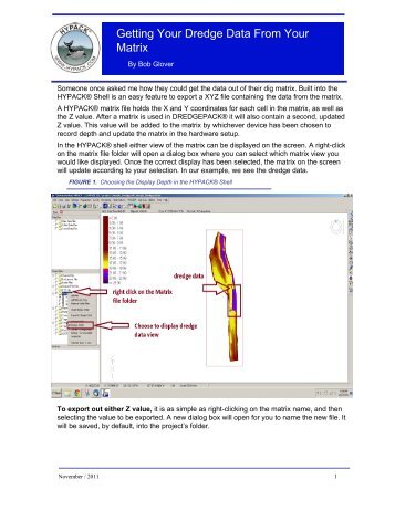 Getting your dredge data from your Matrix.pdf - Hypack