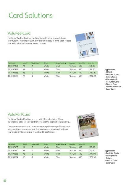 Xerox Paper Range - Document Logic