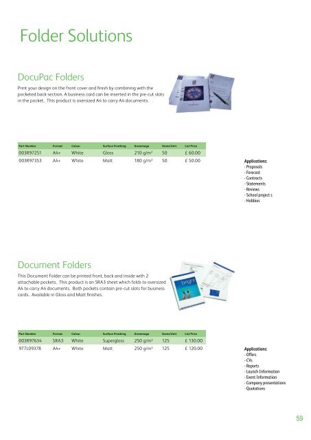 Xerox Paper Range - Document Logic