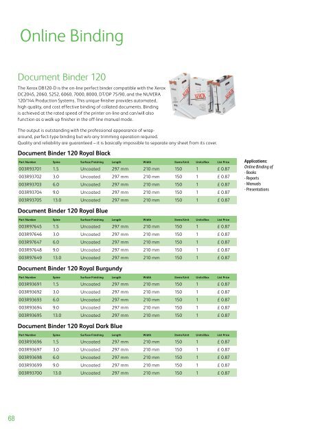 Xerox Paper Range - Document Logic