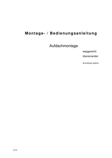 Montage- und Bedienungsanleitung AS-FK 2.3 waagerecht ...