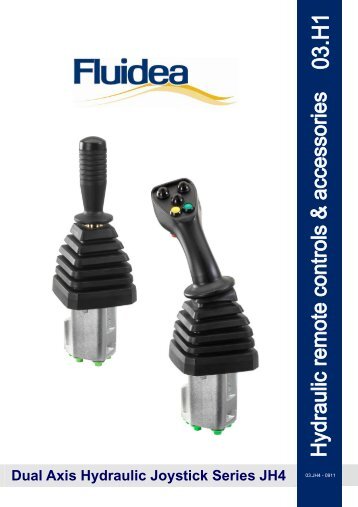 Dual Axis Hydraulic Joystick Series JH4 - Fluidea