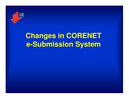 Application form - Corenet