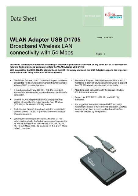 FUJITSU SIEMENS WLAN ADAPTER D1705 64BIT DRIVER DOWNLOAD FUJITSU SIEMENS WLAN ADAPTER D1705 DRIVER DOWNLOAD