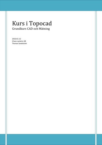 Kurs i Topocad - Adtollo