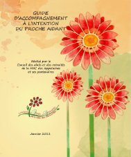 Guide d'accompagnement à l'intention du proche aidant