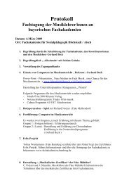 Protokoll - Arbeitsgemeinschaft bayerischer Fachakademien