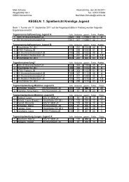 1. Turnier - Keglerkreisfachverband Freiberg eV