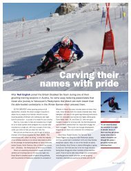 Carving their names with pride - Ski Club of Great Britain