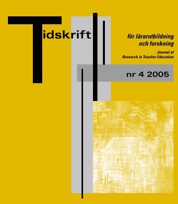 Tidskrift för lärarutbildning och forskning 4/2005