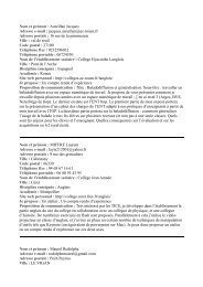 Nom et prÃ©nom : Aureillan Jacques Adresse e-mail ... - Cyber-Langues