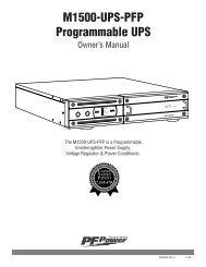 M1500-UPS-PFP Programmable UPS - LOAD - Furman Sound