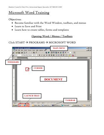 Microsoft Word Training - gst boces