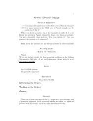 Patterns in Pascal's Triangle Project Statement (1) How many odd ...