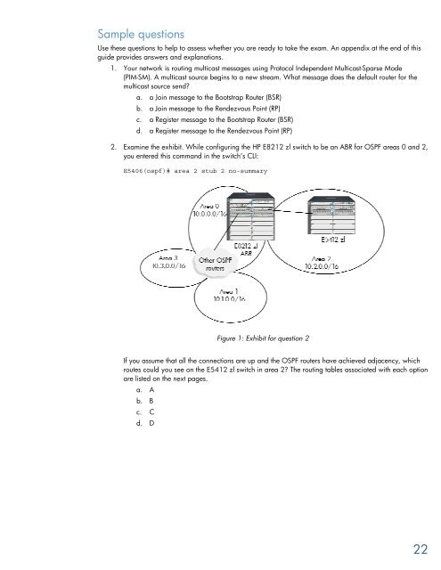 hp0-y31: implementing hp network infrastructure ... - Hewlett Packard