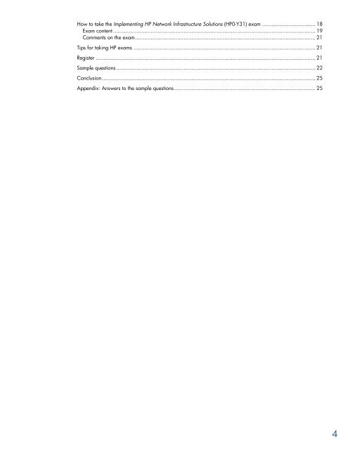 hp0-y31: implementing hp network infrastructure ... - Hewlett Packard