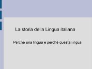 La storia della Lingua italiana - Istitutocardarelli.it