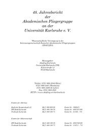 Jahresbericht 1999 (PDF) - Akaflieg Karlsruhe