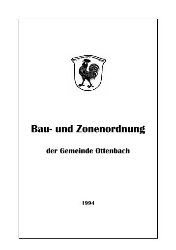 Bau- und Zonenordnung von 1994 - Gemeinde Ottenbach