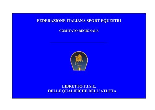 libretto del cavaliere - FISE Toscana