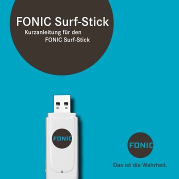 FONIC Surf-Stick Kurzanleitung fÃ¼r Huawei E161 (PDF 1151 KB)