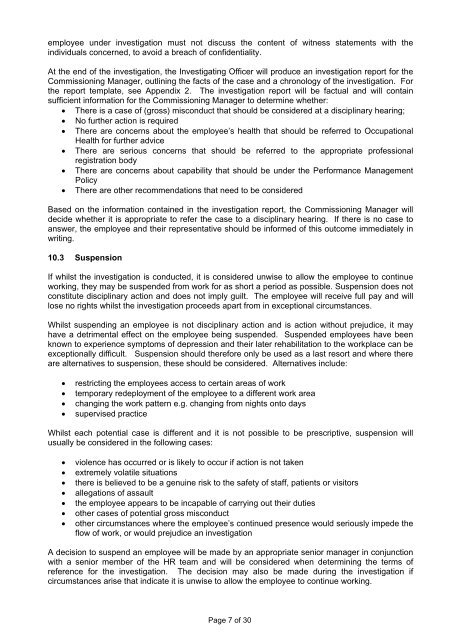 disciplinary policy & procedure - West Hertfordshire Hospitals NHS ...