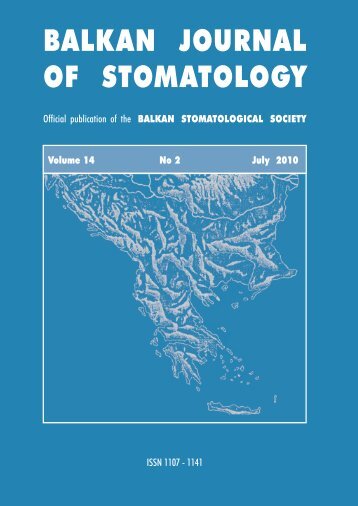 Full text - balkan stomatological society