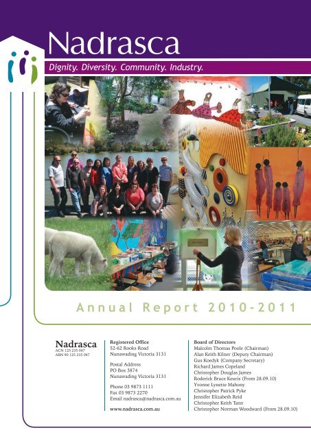 Nadrasca Annual Report 10/11 Abridged