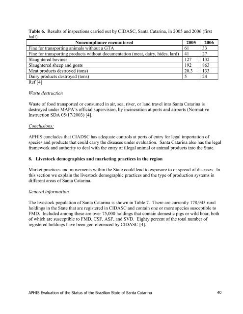 Exhibit 8, 100416 Brazil FMD Risk Evaluation - R-Calf