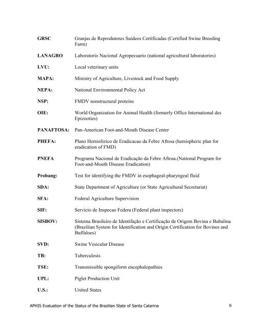 Exhibit 8, 100416 Brazil FMD Risk Evaluation - R-Calf