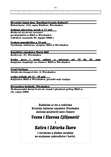 Riječ br. 40 svibanj 2006 PDF Download - Hrvatska kulturna ...