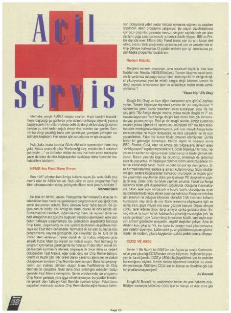 Amiga Dergisi - Sayi 11 (Subat 1994).pdf - Retro Dergi