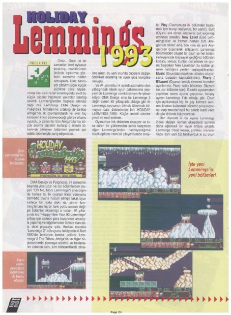 Amiga Dergisi - Sayi 11 (Subat 1994).pdf - Retro Dergi