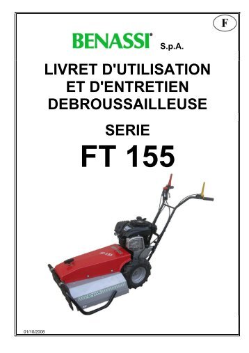 LIVRET D'UTILISATION ET D'ENTRETIEN ... - Benassi