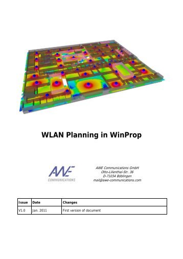 WLAN Planning in WinProp - AWE-Communications
