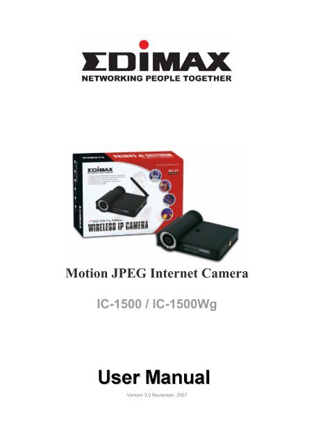 Motion JPEG Internet Camera - Edimax