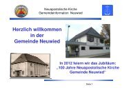 Herzlich willkommen in der Gemeinde Neuwied