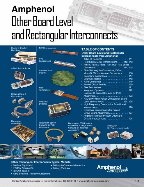 Other Board Level and Rectangular Interconnects - Amphenol ...