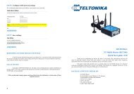 4 TELTONIKA 3G Mobile Router (RUT104) Quick Start ... - Plantron