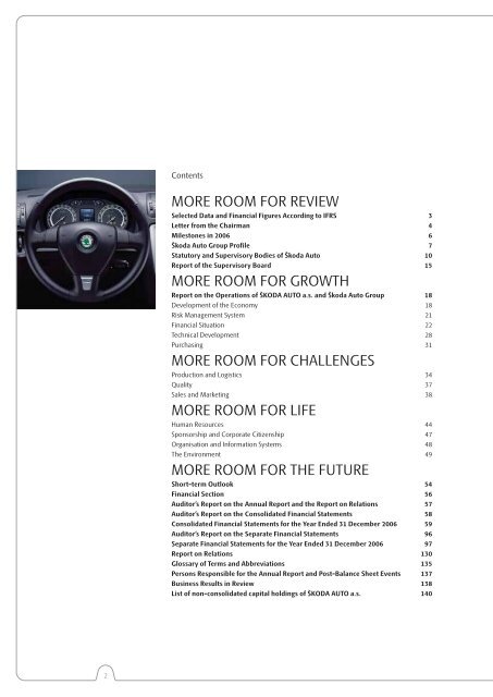 Å kodaAuto ANNUAL REPORT 2006 - Skoda Auto