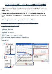 Configuration Wifi de votre Camera IP Edimax IC-1500